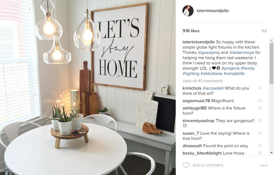 modern farmhouse kitchen eating nook 