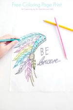 Be Brave Free Coloring Page Printable!