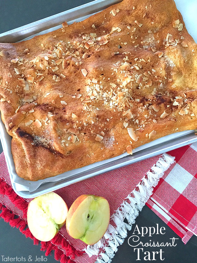 apple coconut croissant tart recipe 