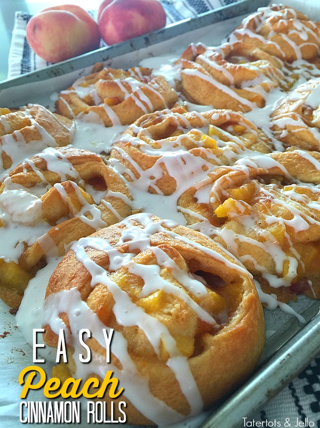 easy peach cinnamon roll recipe 