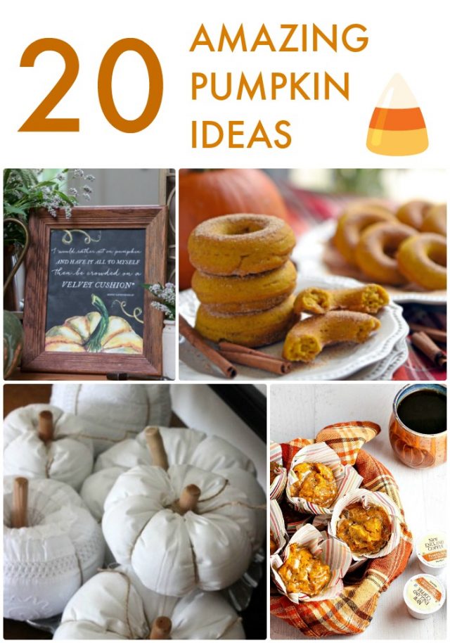 Great Ideas -- 20 Amazing Pumpkin Ideas!