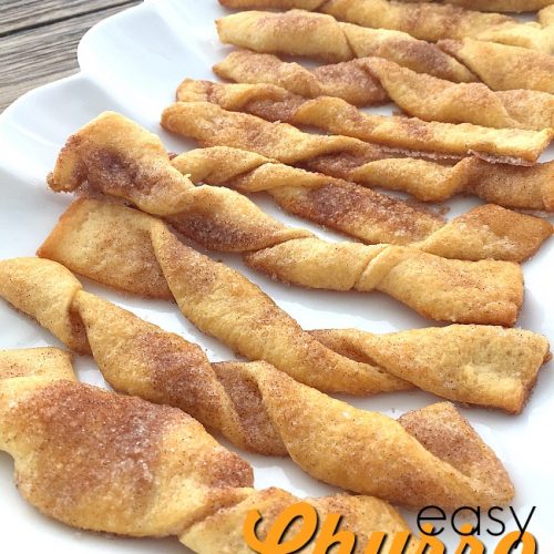 Super easy mini churros. Use croissant baking dough sheets to create a super easy mexican dessert. Brush with butter and sprinkle with cinnamon and sugar and you have an instant dessert.