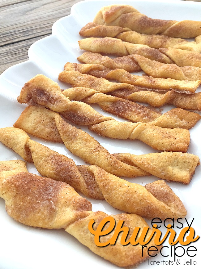 Super easy mini churros. Use croissant baking dough sheets to create a super easy mexican dessert. Brush with butter and sprinkle with cinnamon and sugar and you have an instant dessert.