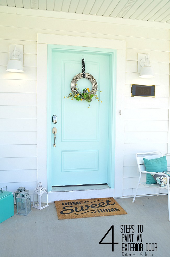 Four easy steps to follow to paint your front door