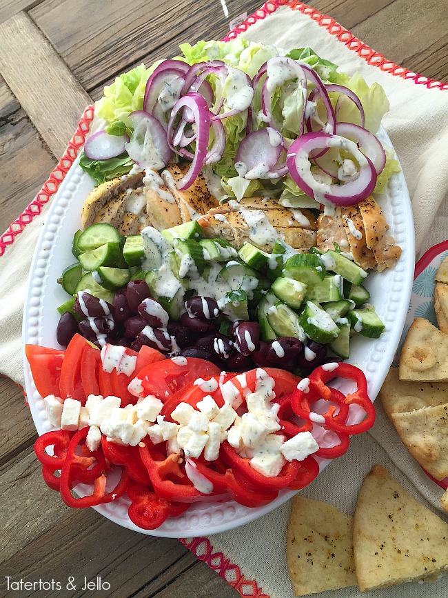 grilled chicken greek cobb salad 