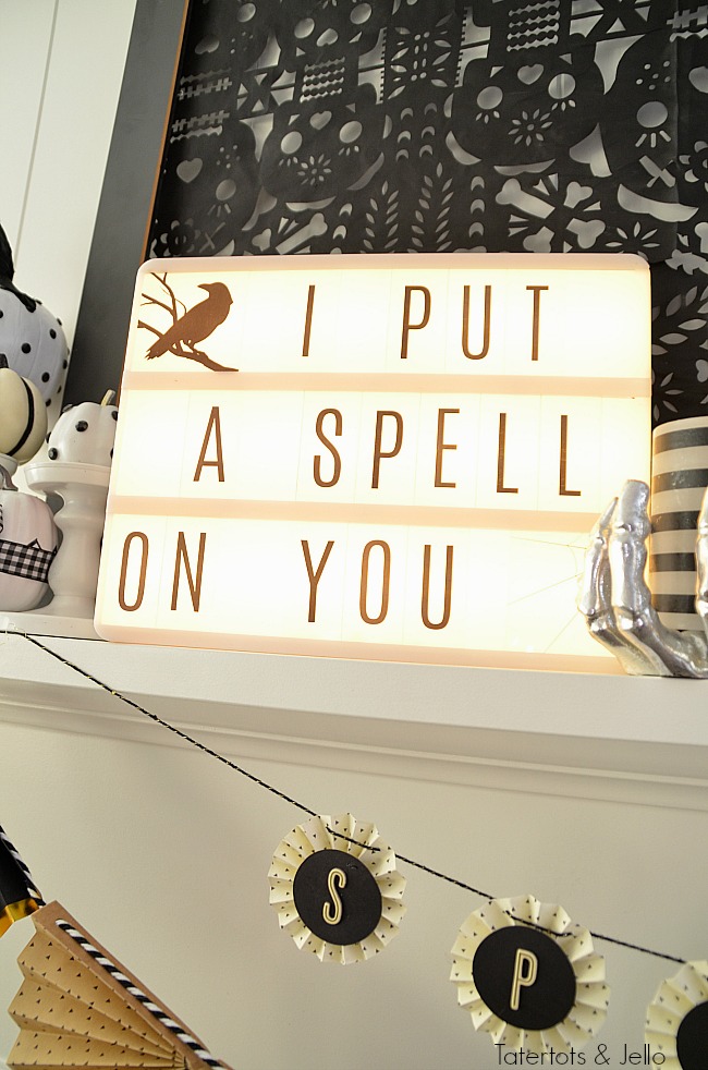 black and white neutral Halloween decorating. Halloween doesn't have to be orange and black. Celebrate this spooky season with black and white neutral decor. Project ideas! 