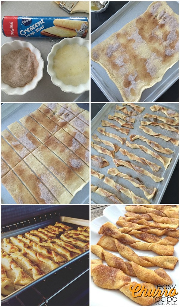 Churros with Pillsbury Crescent Rolls Recipe