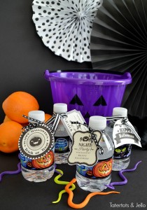 Halloween Water Bottle Free Printable Tags