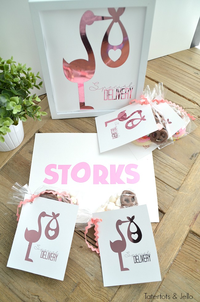 storks printable tags and sign 