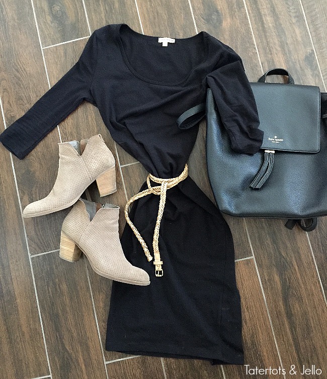 4 different ways to wear The perfect little black dress. Dress it up or down.