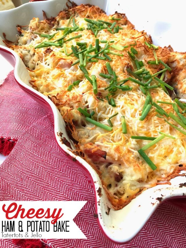 Cheesy Ham Potato Bake Casserole Recipe Easy And Delicious