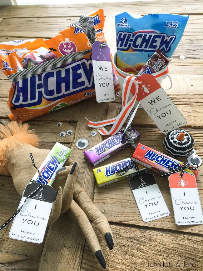 I "Chews" You Halloween printable tags. Pair them with chewy HI-CHEWS candies for the perfect treat!