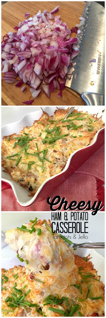 Cheesy Ham and Potato Casserole Recipe. A great way to use ham and potato leftovers. Everyone will be asking for second helpings! 