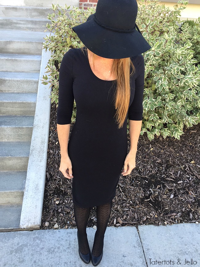 4 different ways to wear The perfect little black dress. Dress it up or down.