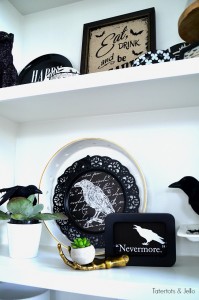 Poe-Inspired Nevermore Decor Free Halloween Printable