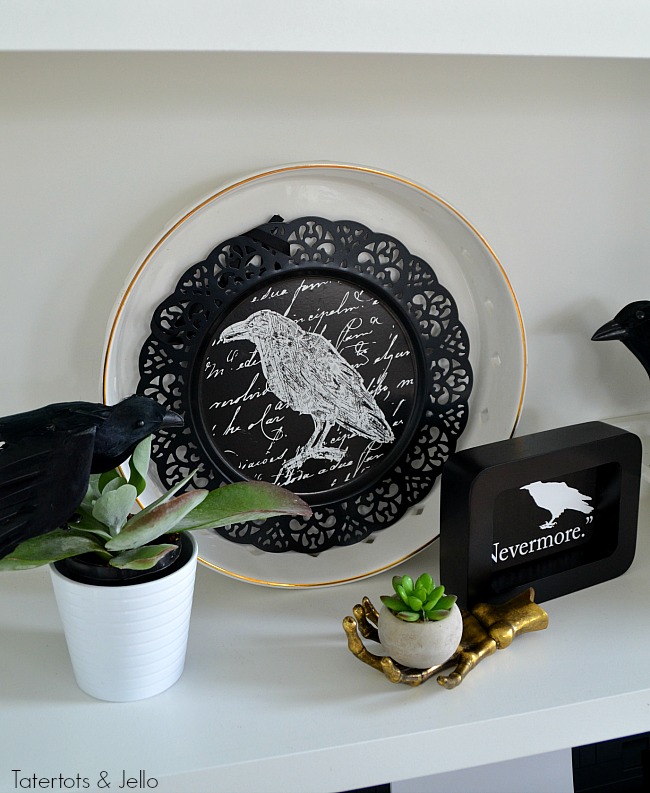 nevermore-halloween-printable-and-plate-display