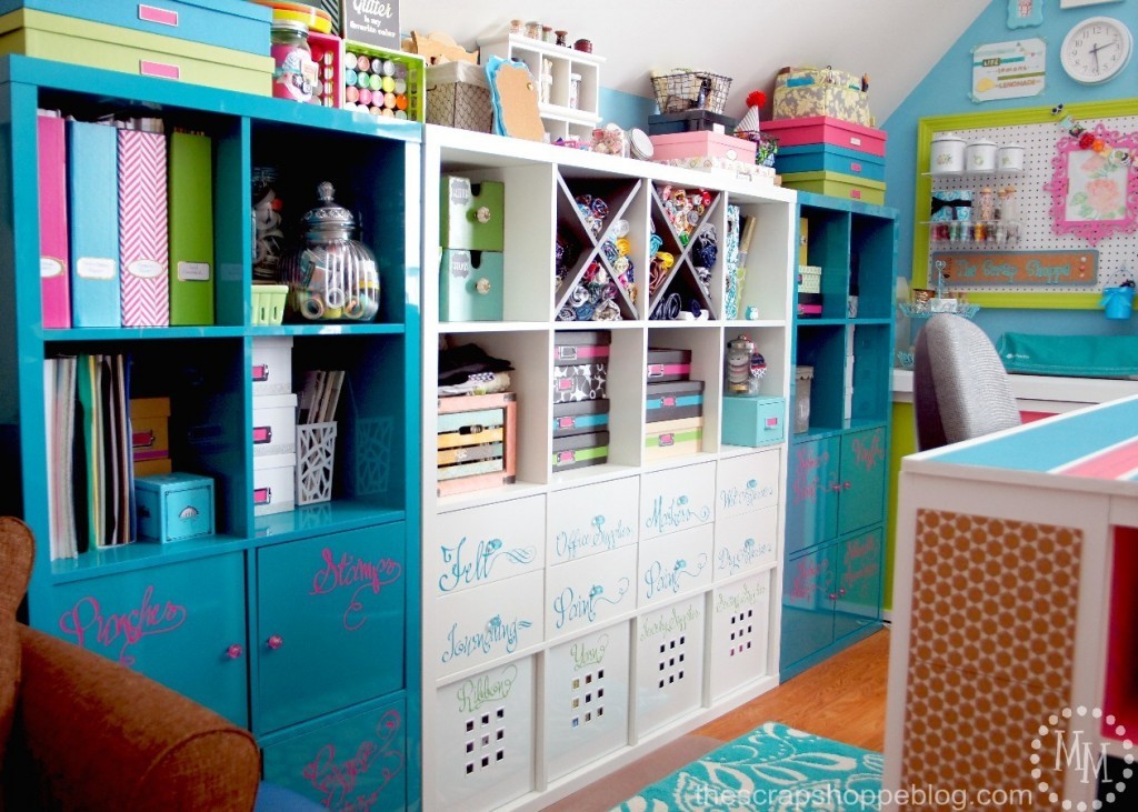 Bright and colorful craft room reveal 