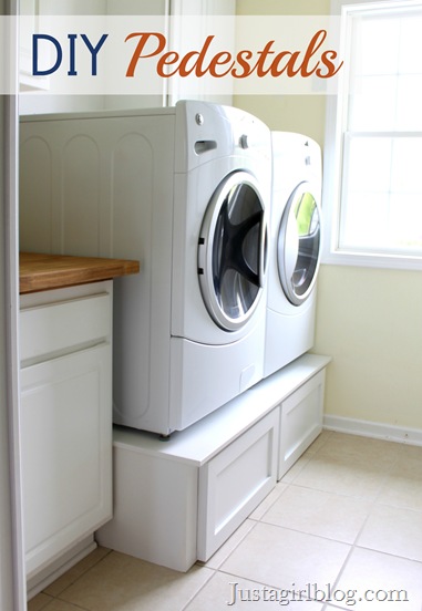 DIY Washer and Dryer Pedestals 