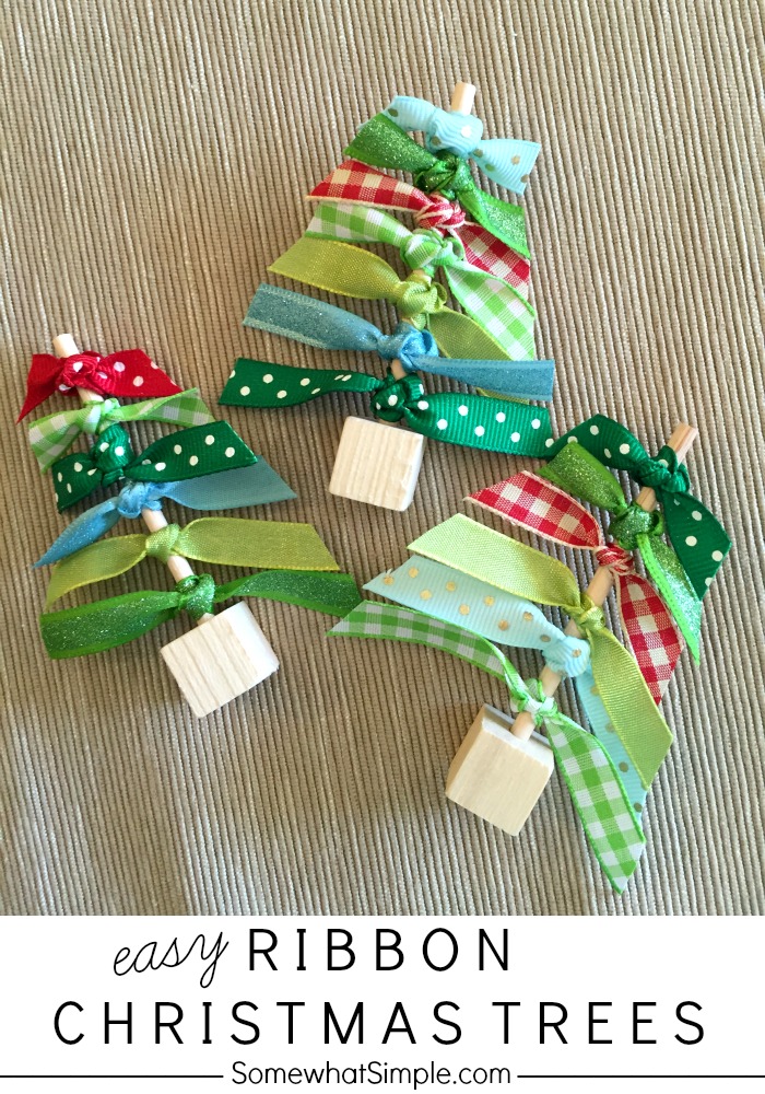 Easy Ribbon Craft Trees 