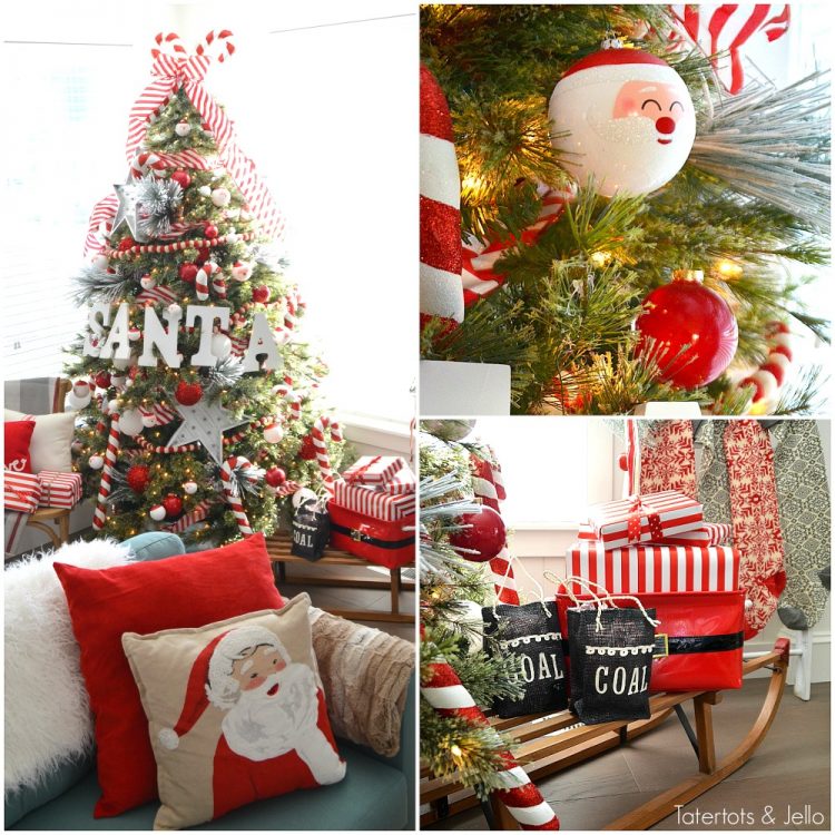 Santa North pole christmas tree and decorating ideas