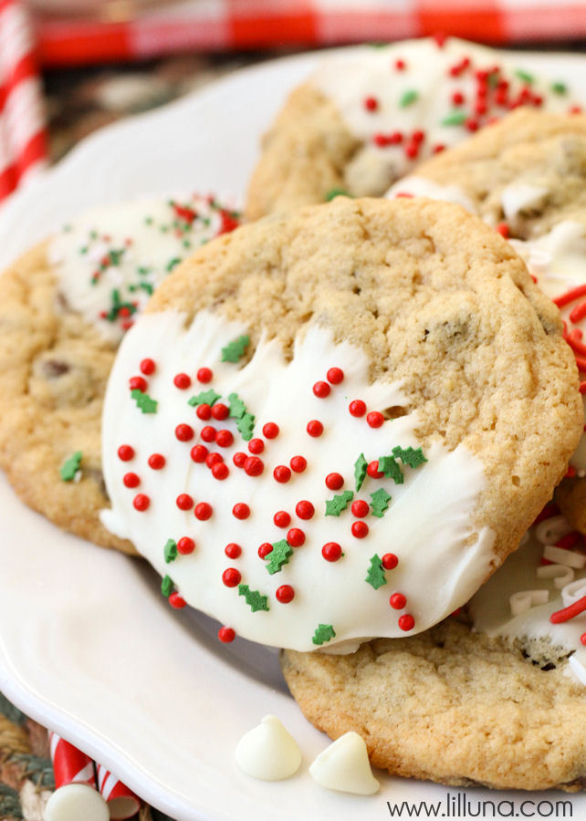 chocolate Chip Christmas Cookies