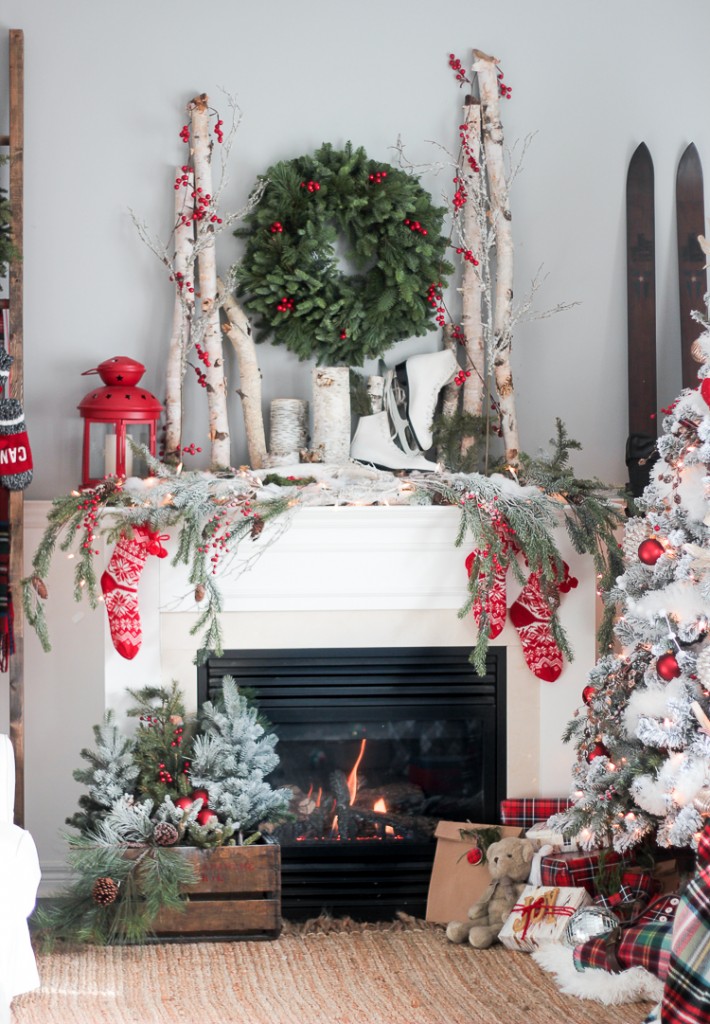 Christmas mantel ideas plus over 100 other christmas decorating ideas 