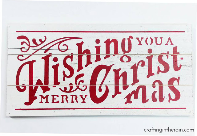 DIY Merry Christmas Sign 