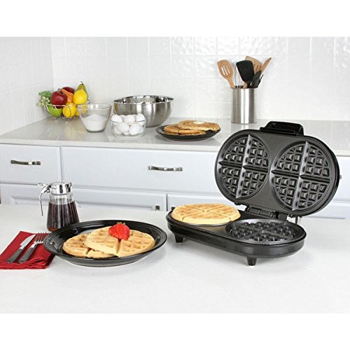 double waffle maker. Make twice as many waffles in the same amount of time 