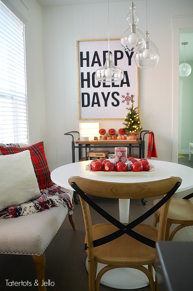 create a family game nook. Just add a cart to keep all of the supplies - plates and cups, games, treats and more!