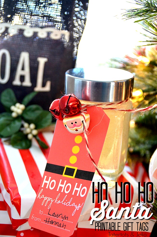 Make DIY Peppermint Bubble bath with peppermint essnential oil and free santa printable tags!