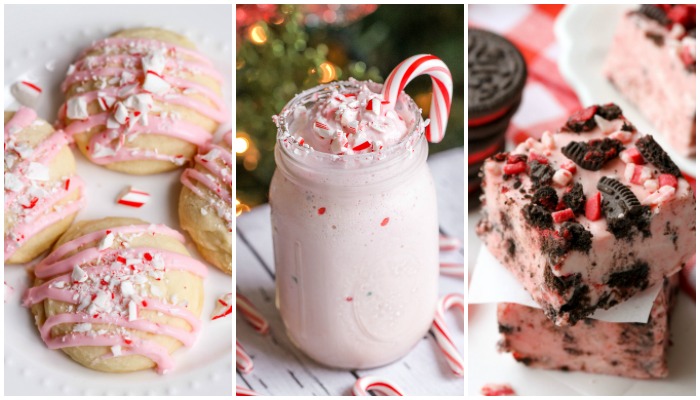 Peppermint Brownie Trifle - a delicious holiday dessert with layers of brownie pieces, peppermint cream and all topped with crushed candy canes!