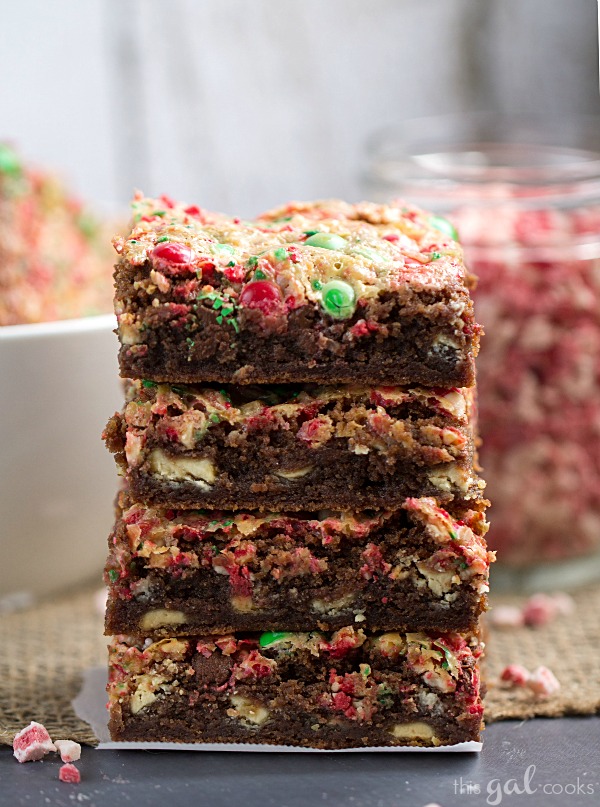 Mocha Peppermint Cookie Bars 