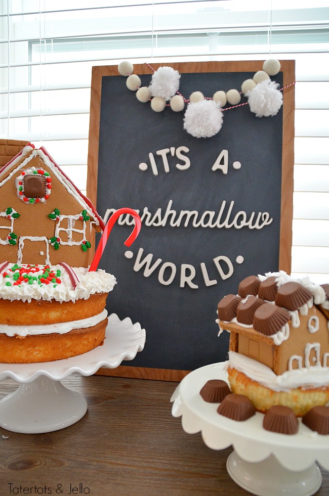 Tiny Gingerbread Cake Houses — ButterYum — a tasty little food blog