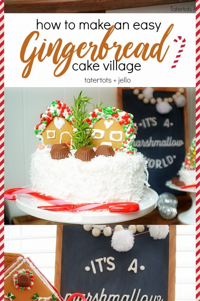 Mini Gingerbread House Cakes!