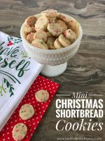 Mini Christmas Shortbread Cookies