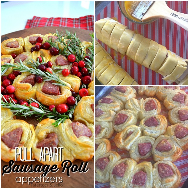 Pull Apart Sausage Rolls require only three ingredients and are an easy and delicious way appetizer to serve during the holidays. Plus 4 easy game night tips. 