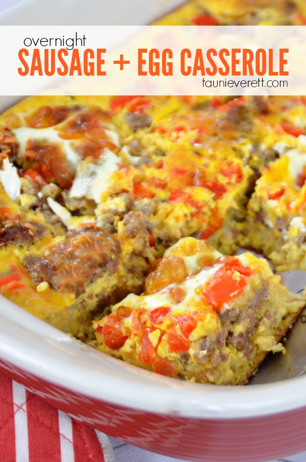 galantine's overnight sausage egg casserole recipe