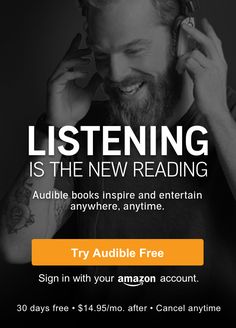 audible is a great way to listen to audiobooks and multitask. Free 30 day trial membership 
