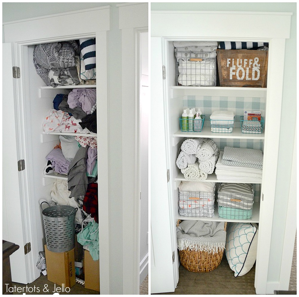 Hall Closet Makeover with Ravenswood wallpaper  Jeweled Interiors