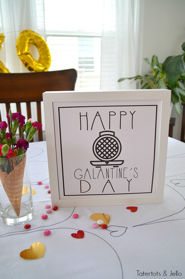 10 Minute Sharpie Valentines tablecloth. Create a whimsical tablecloth in minutes with a sharpie. 