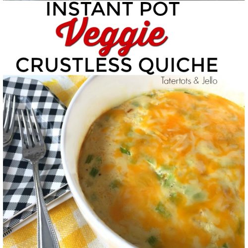 How to make crustless veggie quich using an Instant Pot or pressure cooker.
