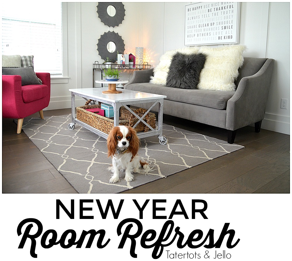 New Year Room Refresh: Living Room. Simple ways to bring a fresh look into a room. Coffee Table Makeover. 
