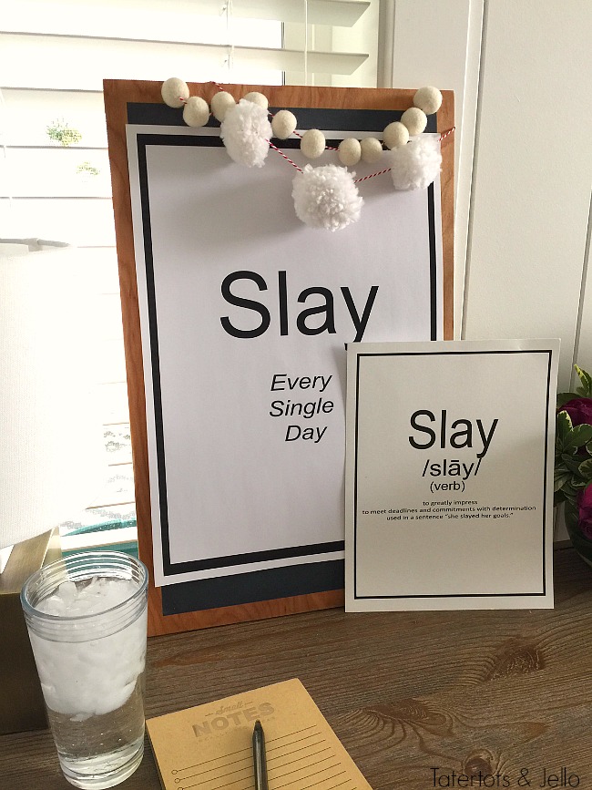 SLAY Word of the Year: Free Motivational Printables