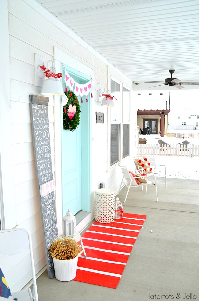 Valentine's Day Porch Decorating IDeas. Four easy ways to bring valentine's day charm to your front door! 