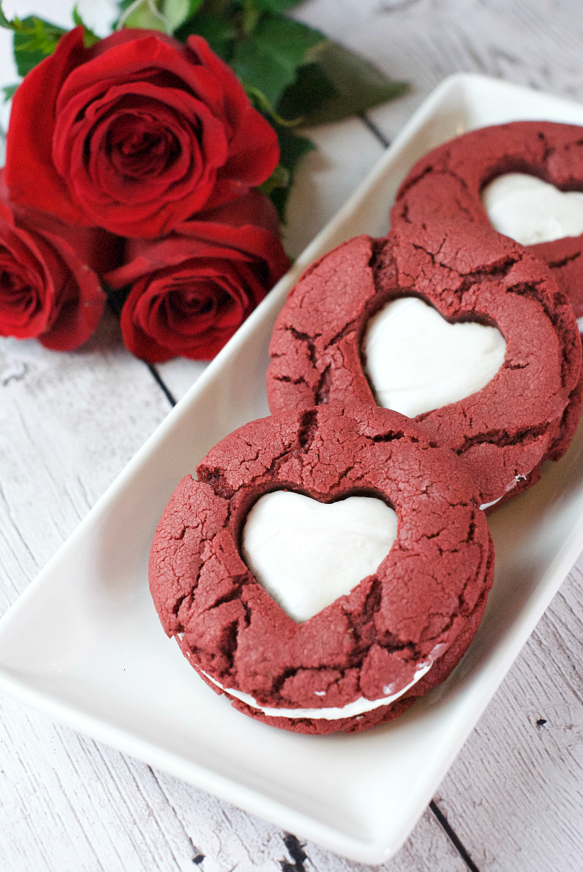 4 Ingredient Red Velvet Cookies