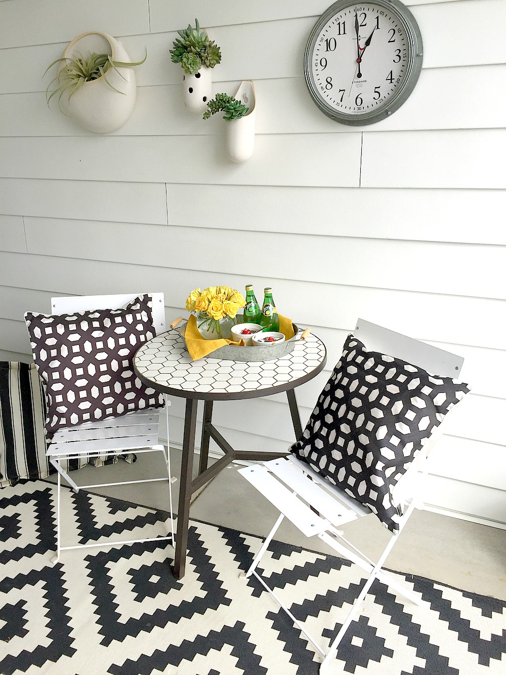 Spring Bistro Set. Make a place to enjoy a beautiful meal outdoors with BHG Live Better hex table. 