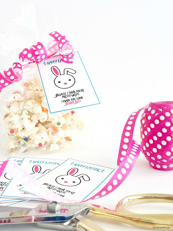 Bunny Bait Gift Idea and Printable Tags. Print off these cute tags and give someone you love a cute spring gift! 