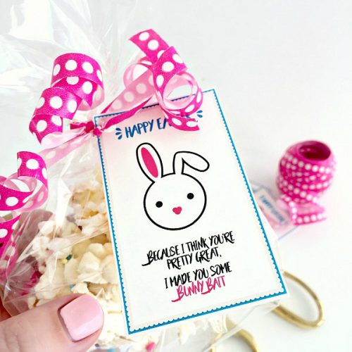 Bunny Bait Gift Idea and Printable Tags. Print off these cute tags and give someone you love a cute spring gift!