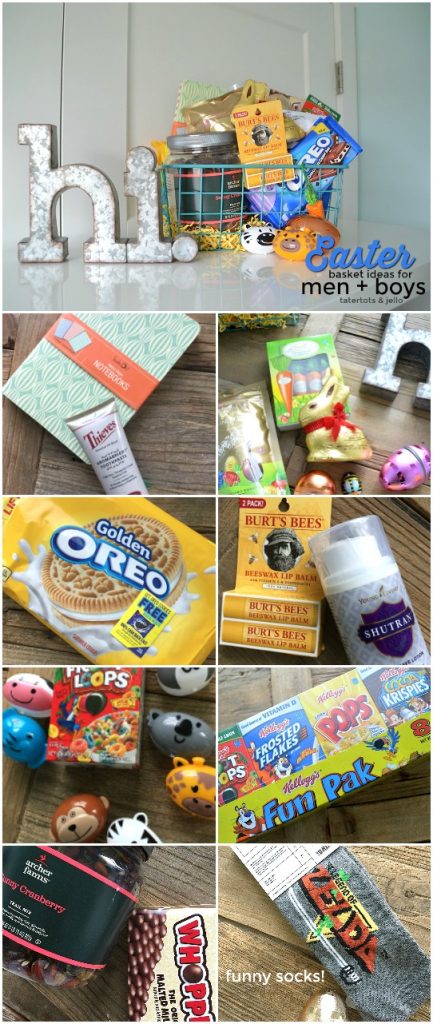 Easter Basket Filler Ideas for Boys and Men. Inexpensive and thoughtful gift ideas.