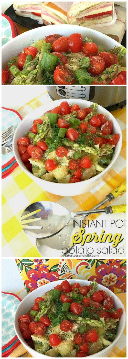 Instant Pot Potato Salad recipe. Make this salad in 10 minutes using your instant pot. Yummy spring salad. 